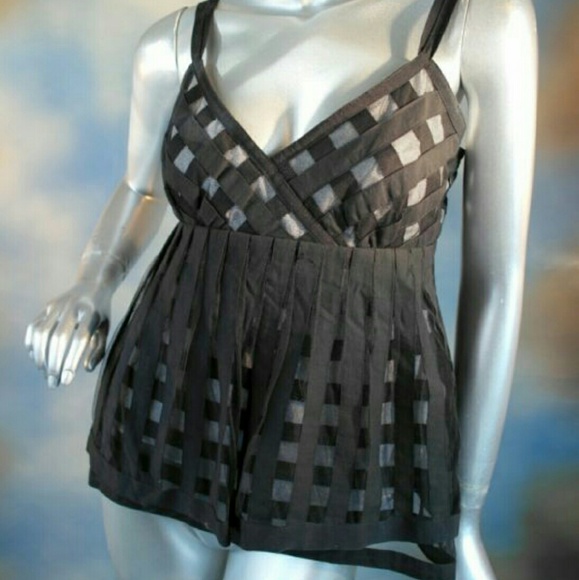 CYNTHIA by Cynthia Steffe lattice swing top 8 - Picture 2 of 7