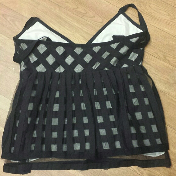 CYNTHIA by Cynthia Steffe lattice swing top 8 - Picture 5 of 7