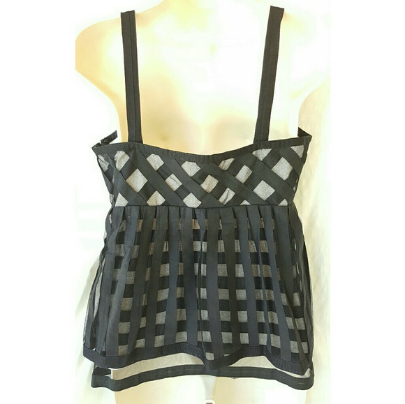 CYNTHIA by Cynthia Steffe lattice swing top 8 - Picture 6 of 7
