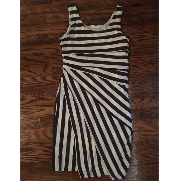 black and white dress