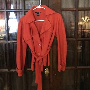 Willi Smith Orange Wool Sweater (Size M)