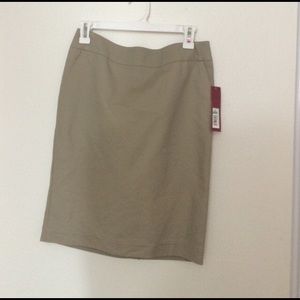 merona tan pencil skirt