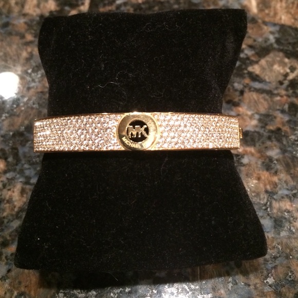 Michael Kors gold & rhinestone bangle brand-new!