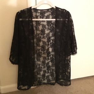 Express lace kimono