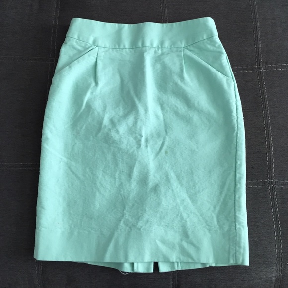JCrew mint pencil skirt size 0