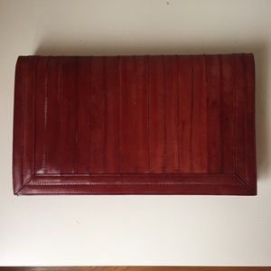 Gorgeous Genuine Eel Skin Clutch BRAND NEW!