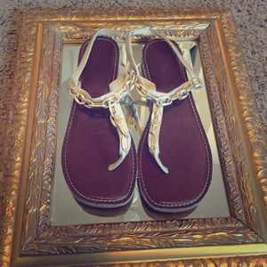 SOLD Gold chained gladiator sandals