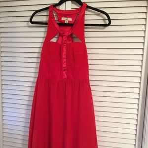 Red cocktail dress from lavender