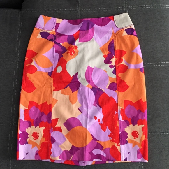 Bright & Colorful pencil skirt Size 2.