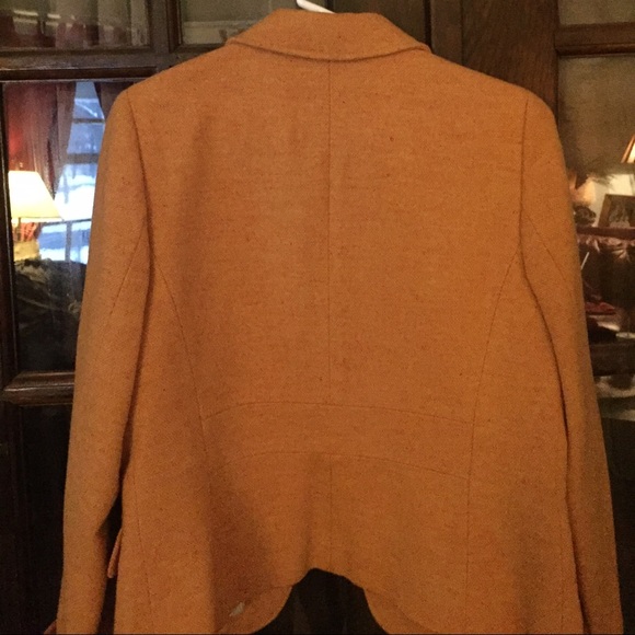 CLEARANCE: Mustard Yellow Wool J. Crew Blazer (6) - Picture 3 of 4