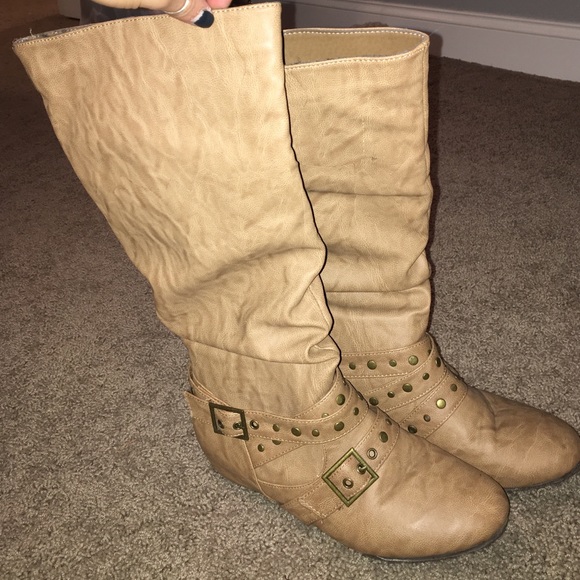 Tan Charlotte Russe boots