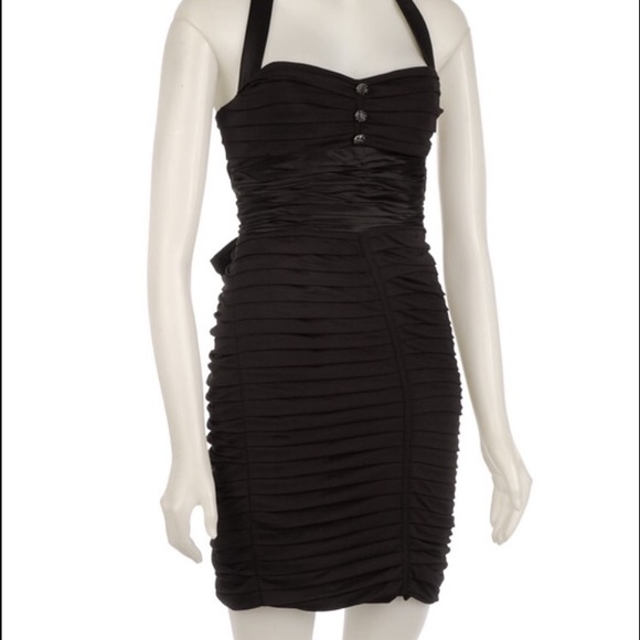 Betsey Johnson After Eight Halter Evening Dress - Picture 3 of 4