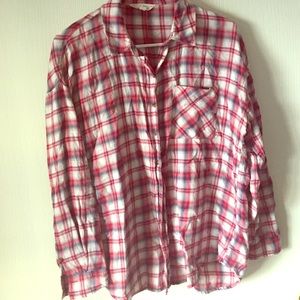 Boyfriend fit lightweight flannel