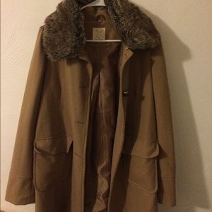 Camel trench coat