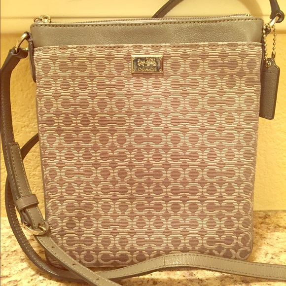 Coach signature crossbody bag