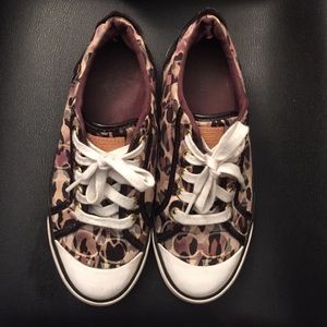 Coach Sneakers Canvas leopard print
