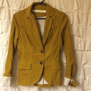 Anthropologie Mustard Blazer /Jacket