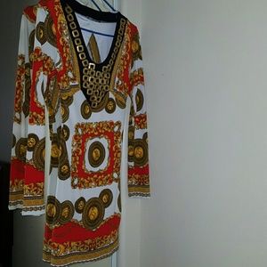 Versace print dress