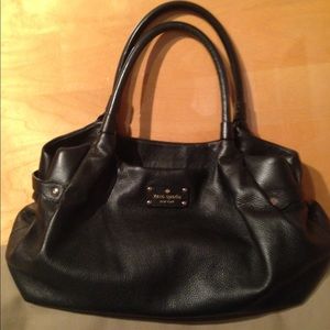 Kate Spade black satchel in excellent condition!