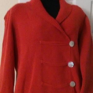 Plus size burnt orange sweater