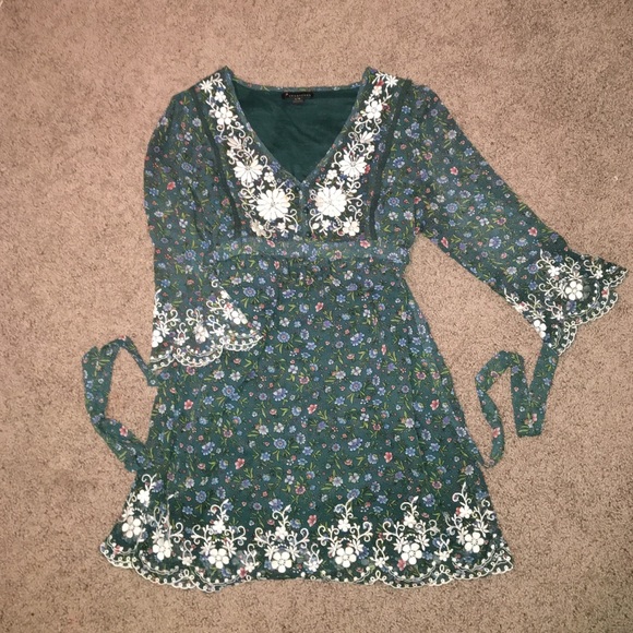 Forever 21 emerald country dress