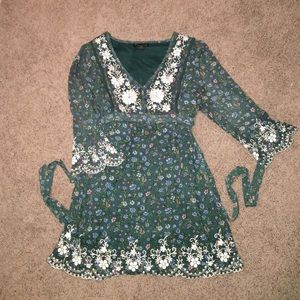 Forever 21 emerald country dress