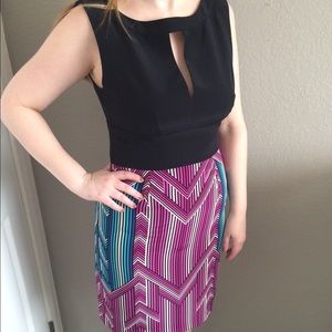 Desk to dinner dress 100% silk by Trina Turk