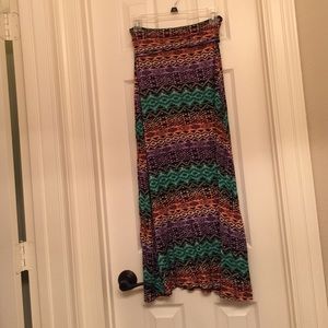 Tribal maxi skirt