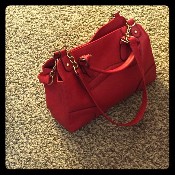 Red charming Charlie's purse