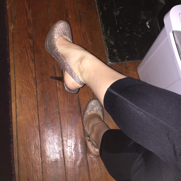 Champagne Glitter Heels