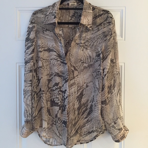L'AGENCE Tops - L'Agence snake printed blouse