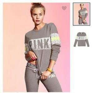 PINK M Perfect Reflective Crew