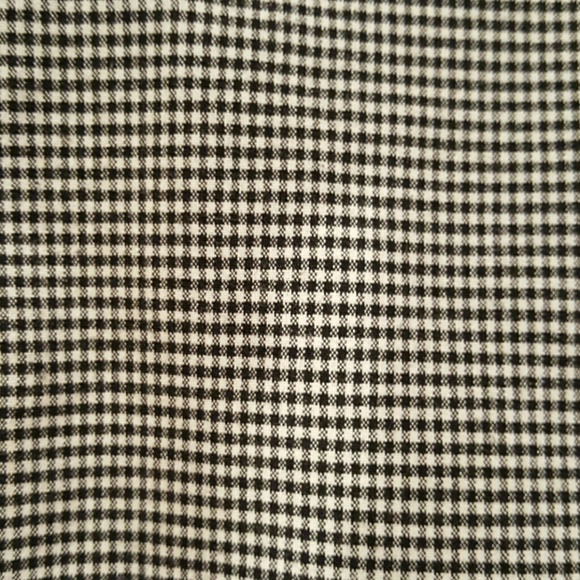 Donated Black & white plaid mini skirt.  Sz 13 - Picture 2 of 3