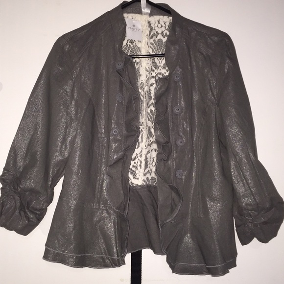 Shimmery Chíc Gray Jacket