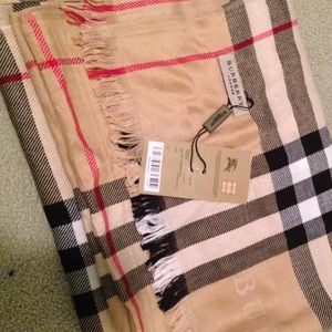 Burberry scarf.
