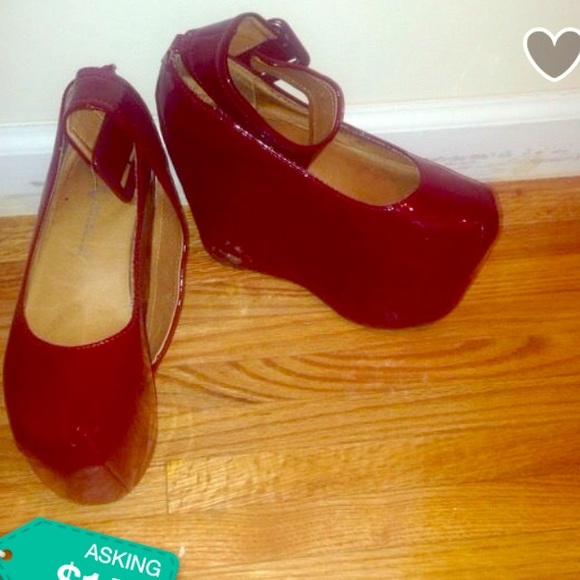 Jeffery Campbell baby doll wedge heels