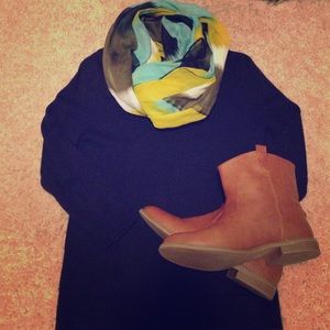 GAP 3/4 Sleeve Sweater in Navy