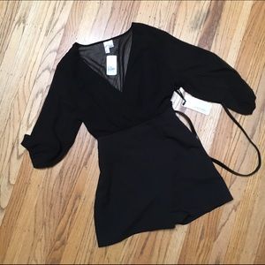 NWT Black Romper