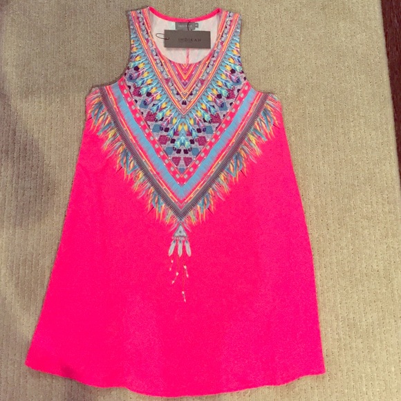 Pink tribal dress