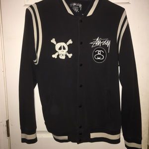 Stussy skull varsity jacket $70 on Mercarii ❗️
