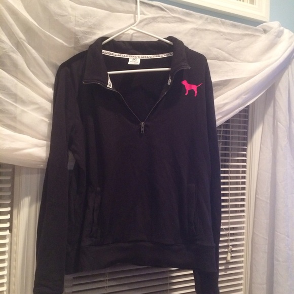 Vs pink half zip hoodie