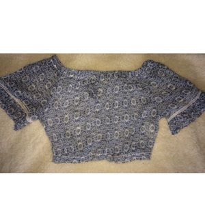 Hollister Off The Shoulder Crop Top