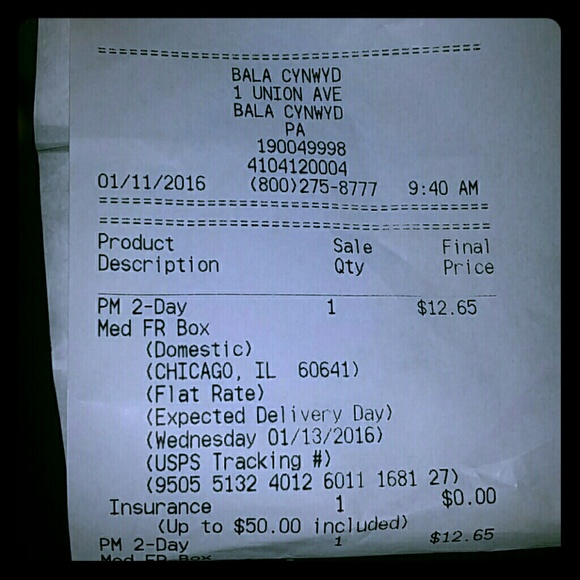 TRACKING AND SHIPPING PROOF @ilovepurple