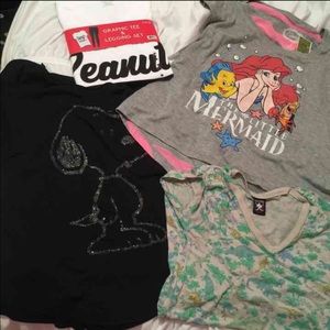 Disney shirt lot fits small/medium 7 pc bundle