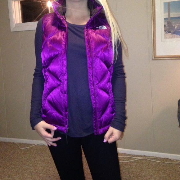 Purple North Face vest