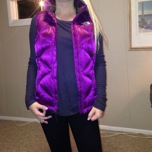 Purple North Face vest