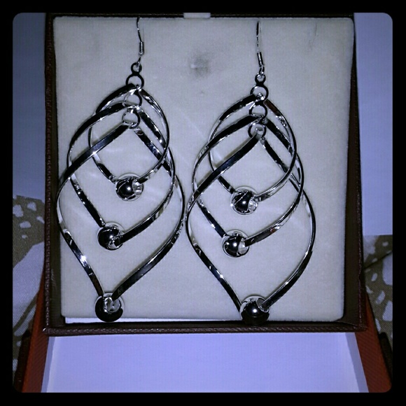 Pure 925 Dangling Drop Earrings