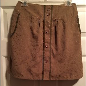 Cute Brown Polka Dot Skirt!