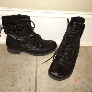 Brown Combat Boots