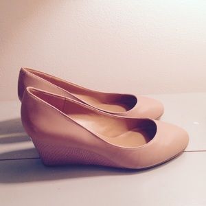 Nine West Leather ISpy Wedge Pumps